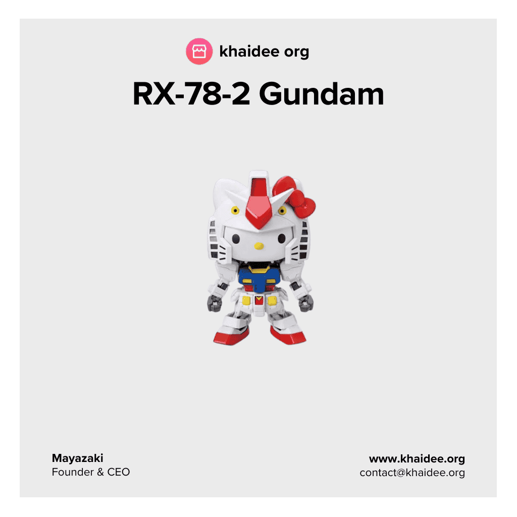 โมเดลกันดั้ม รุ่น Hello Kitty / RX-78-2 Gundam (SDEX-Standard)