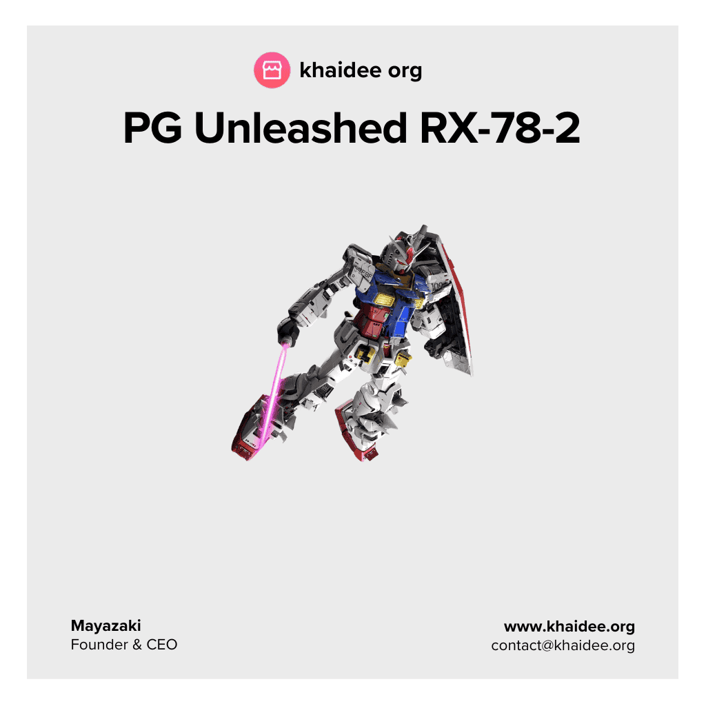 โมเดลกันดั้ม รุ่น PG Unleashed RX-78-2 Gundam