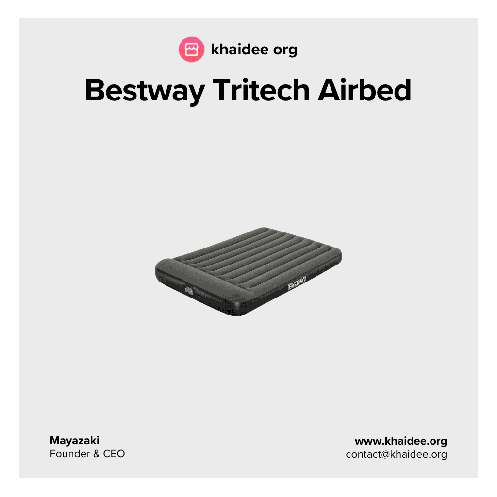 Bestway Tritech Airbed Twin Built - in Battery Pump ที่นอนเป่าลม