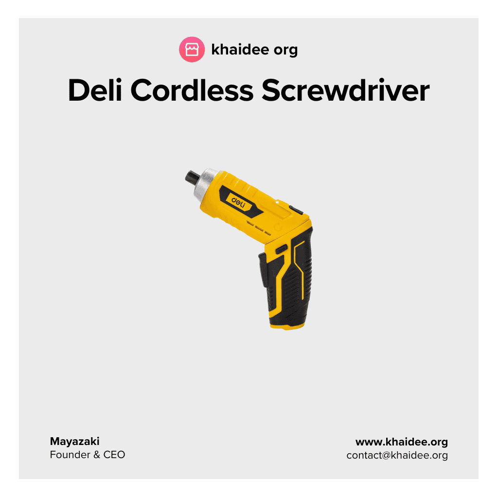 Deli Cordless Screwdriver สว่านไฟฟ้า